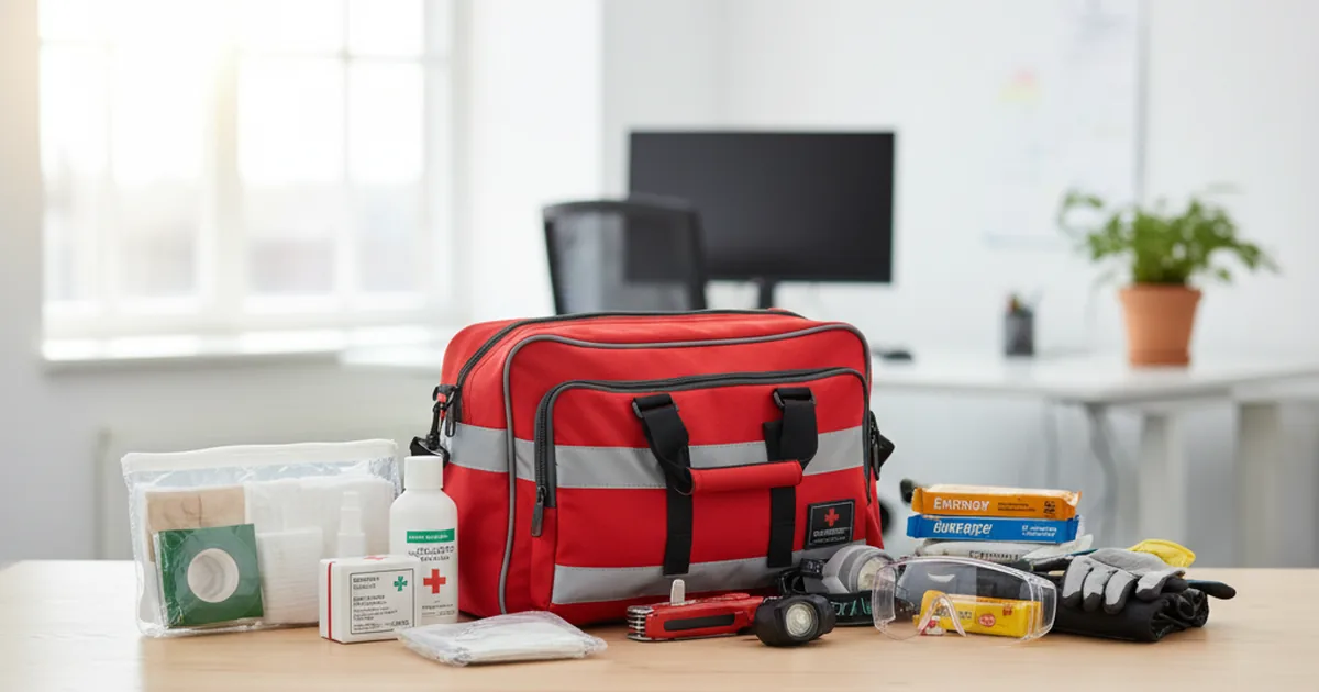 Notfalltasche für den Arbeitsplatz: Ihre Krisenvorsorge im Büro